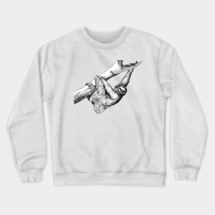 Ink Drawing of Sloth Crewneck Sweatshirt